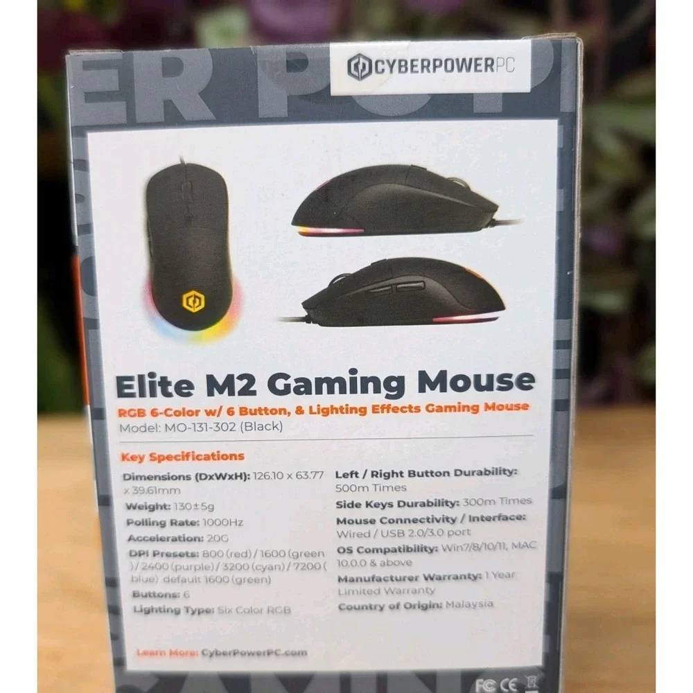 Let's‎ Go Cyber Power Elite MZ Gaming Mouse Wired Cyber Power PC.com